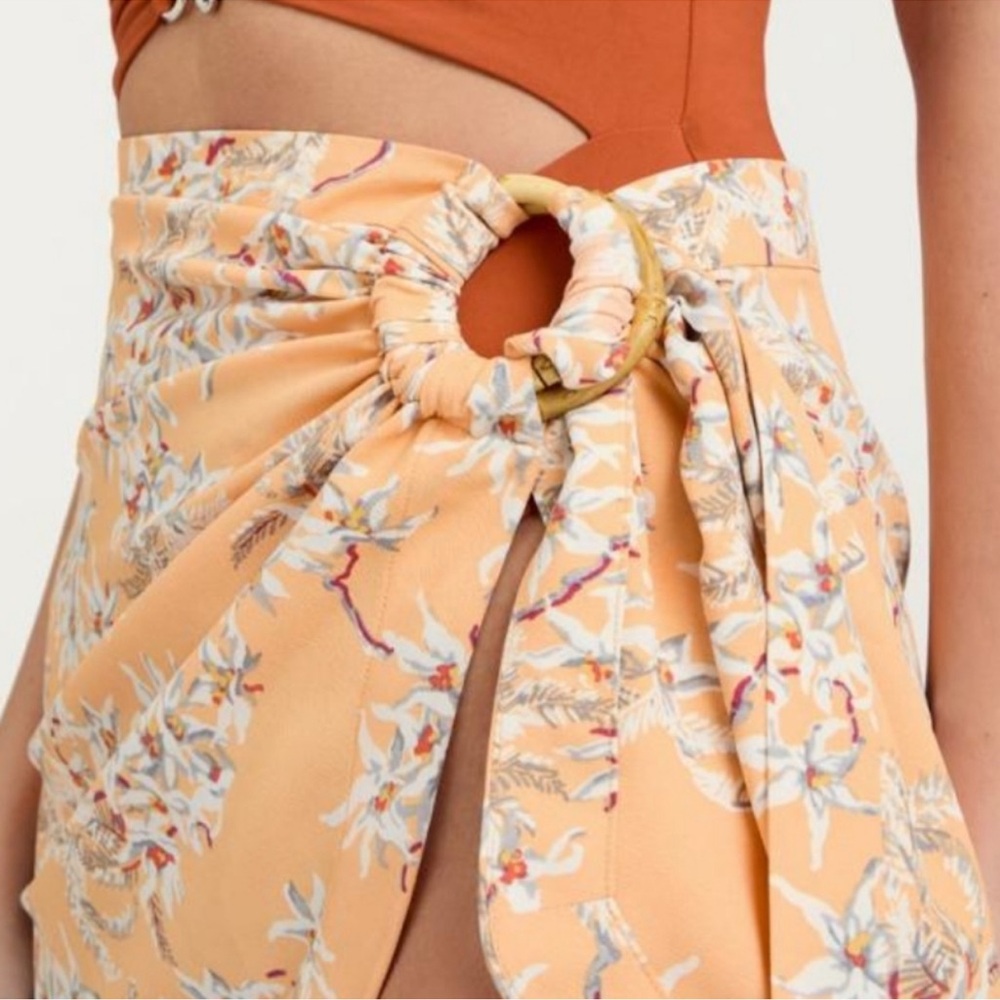 Cinq à Sept Trailing Orchid Greta skirt cover up size XS NWT - Picture 9 of 9